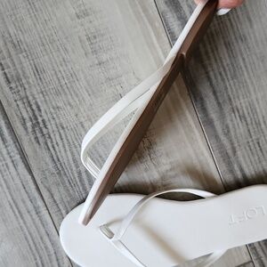 Loft White Sandals 7 NWT